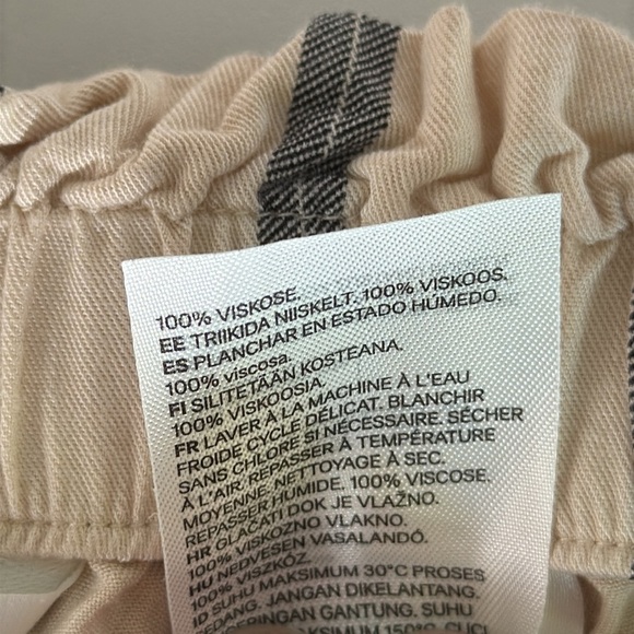 H&M Lightweight striped pants size 10 - Picture 4 of 8